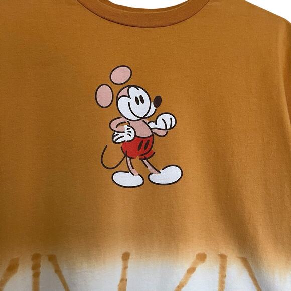 Disney | Mickey Mouse Genuine Mousewear Tie-Dye Yellow T-Shirt Women’s Size M - Picture 3 of 7